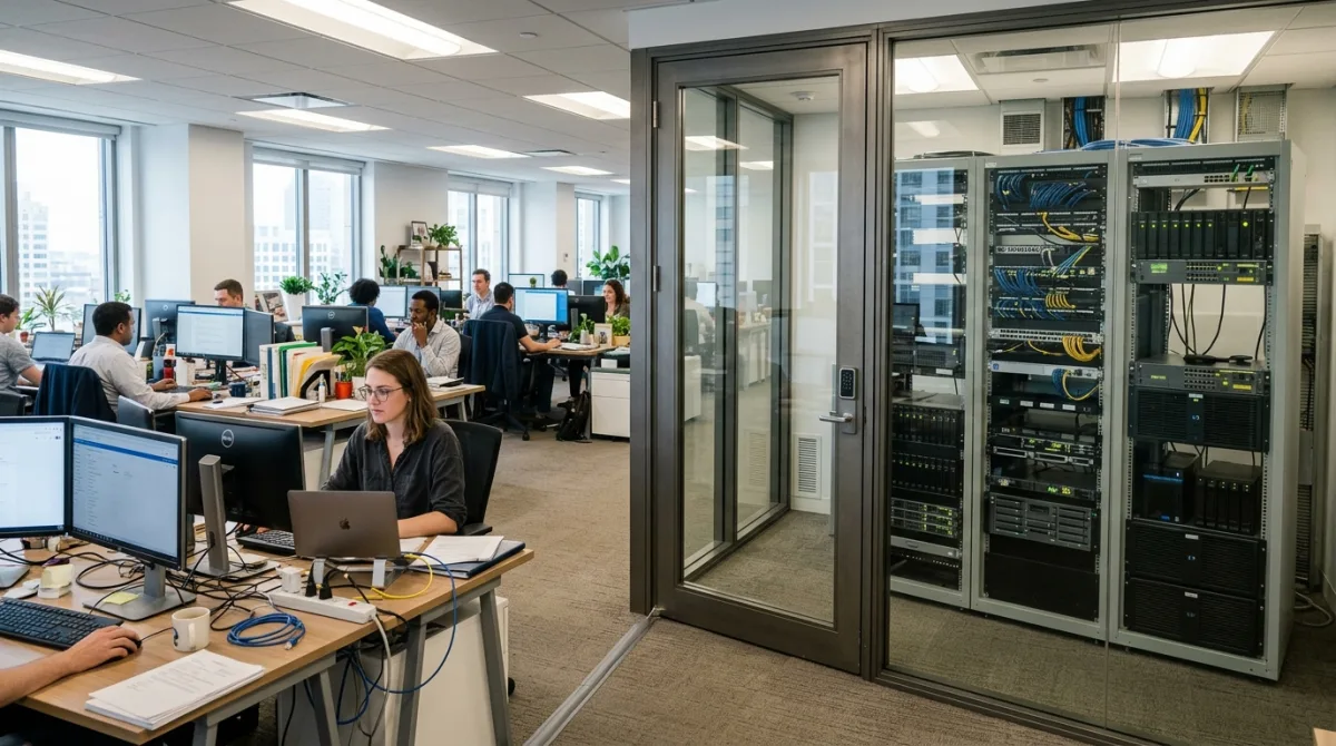Ordinateurs d’entreprise séparés de l’infrastructure serveur critique